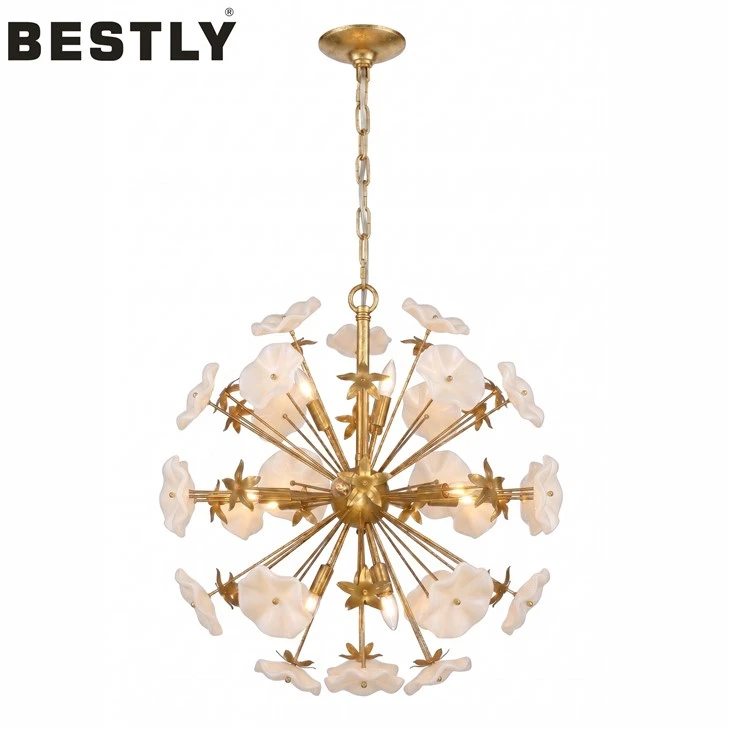 Luz pendente globo floral Bloom