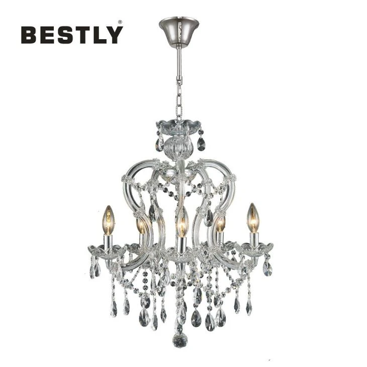 Dispositivo elétrico de iluminação europeu do candelabro de cristal do estilo